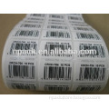 Self-adhesive barcode sticker label